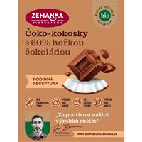 Bio čoko-kokosky s 60% hořkou čokoládou 1,5 kg
