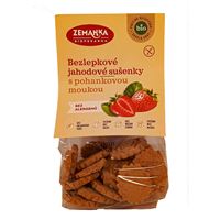Bezlepkové pohankovo-jahodové bio sušenky