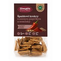 Bio krekry s uzenou paprikou a semínky