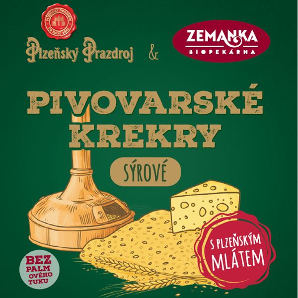 Slané krekry s mlátem z Plzeňského Prazdroje a se sýrem 5 kg