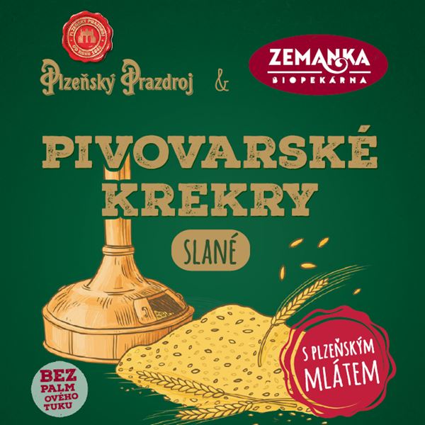 Slané krekry s mlátem z Plzeňského Prazdroje 1,3kg