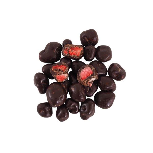 MINI Bio jahody v hořké čokoládě 1,7kg